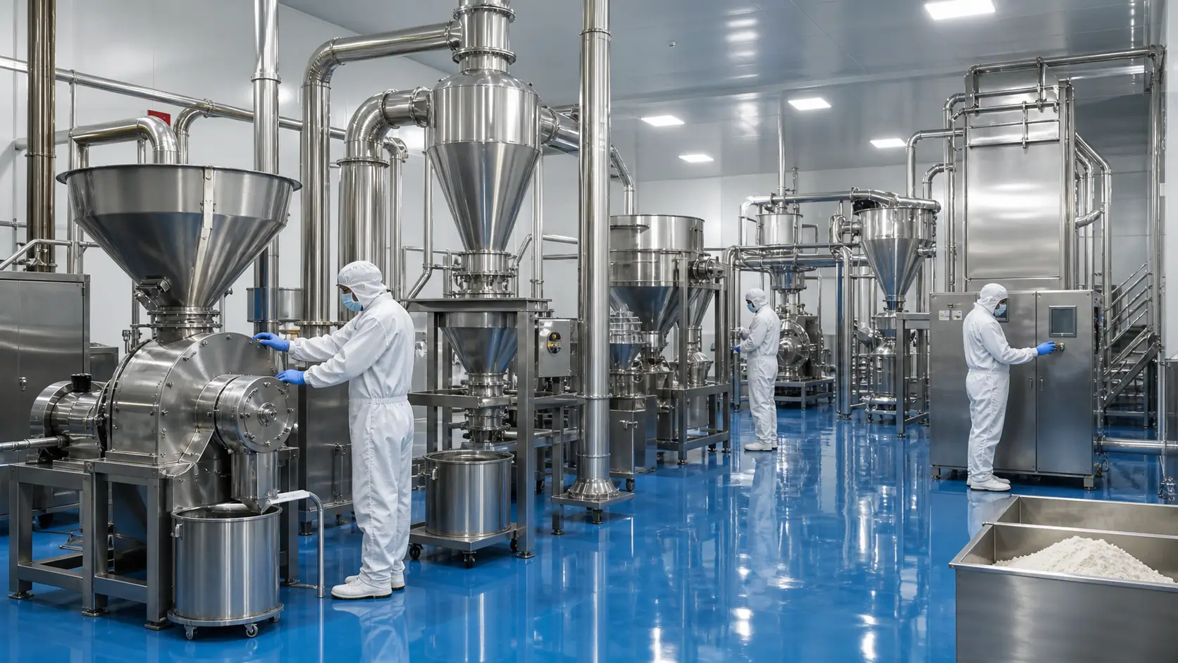 Pulverizing equipment for animal glandular powders