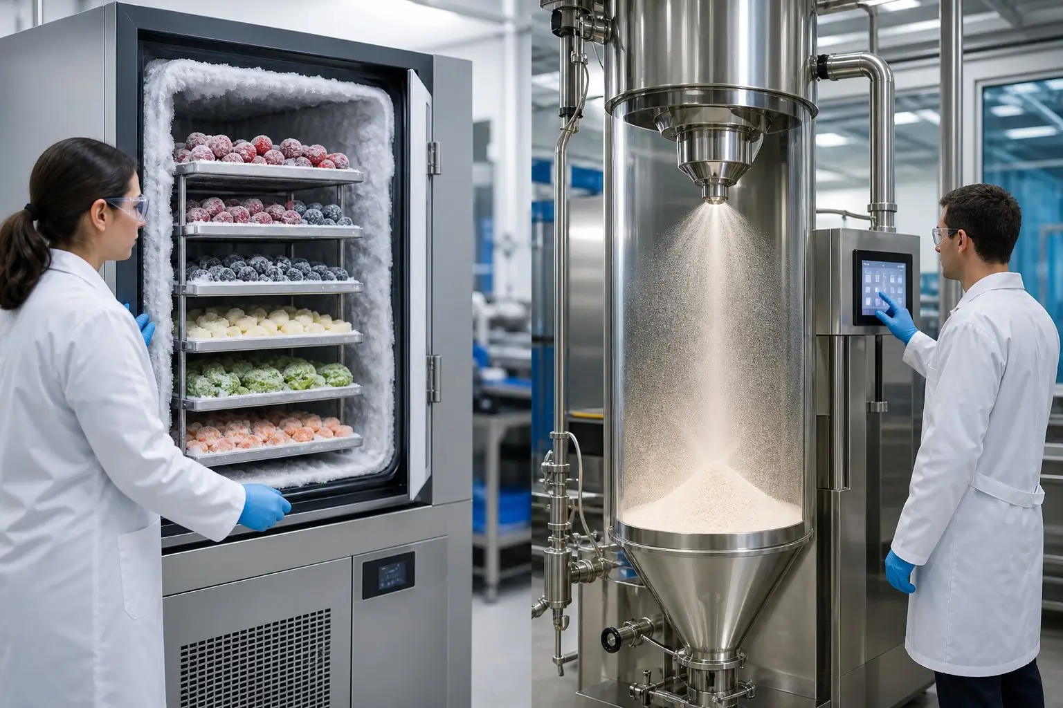 Freeze Drying vs Spray Drying
