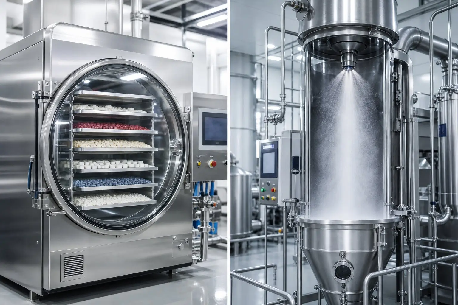 Manufacturing And Quality Comparison of Freeze Drying vs Spray Drying