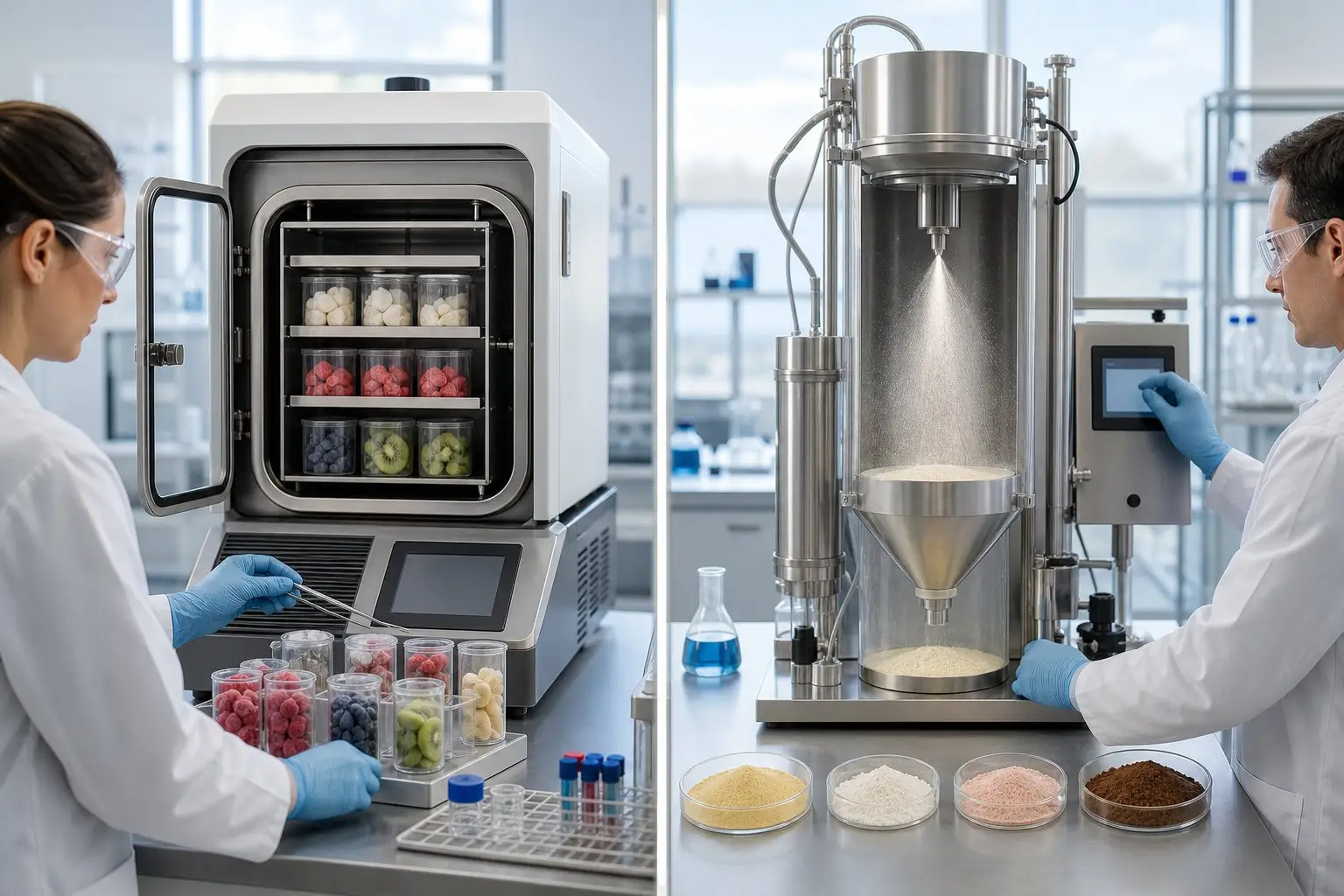 freeze dried vs spray dried
