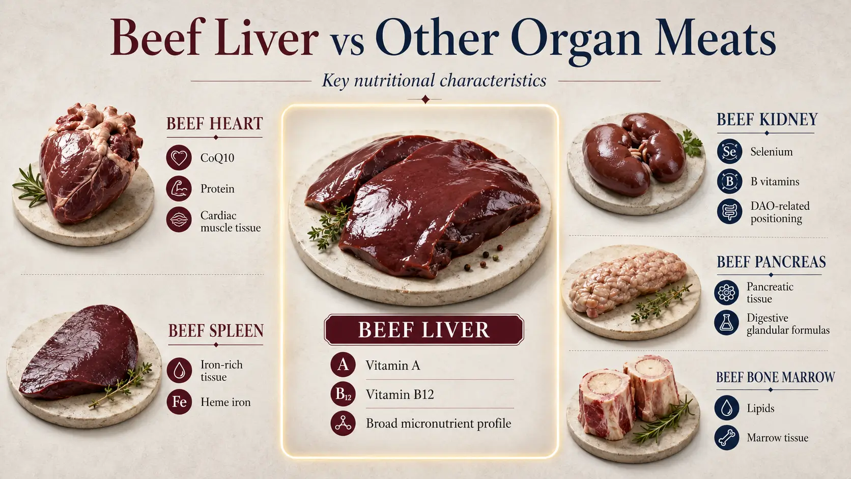 Beef Liver vs Other Organ Meats Comparison