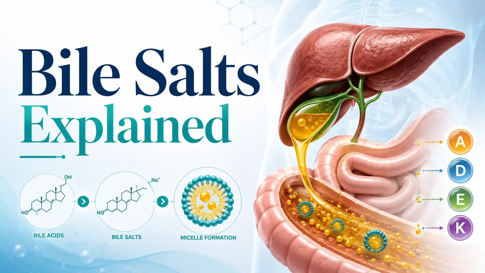 Bile Salts Types, Functions, Benefits, Bile Acids & Supplements