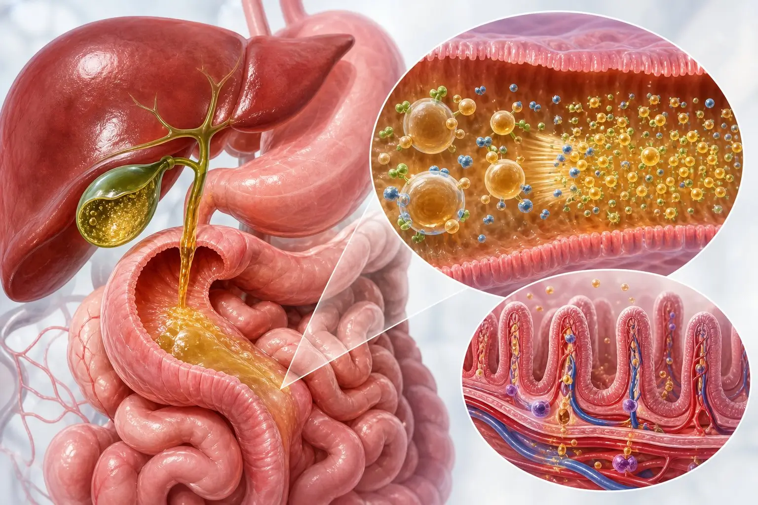 Bile Salts with Digestive Process and Nutrient Uptake