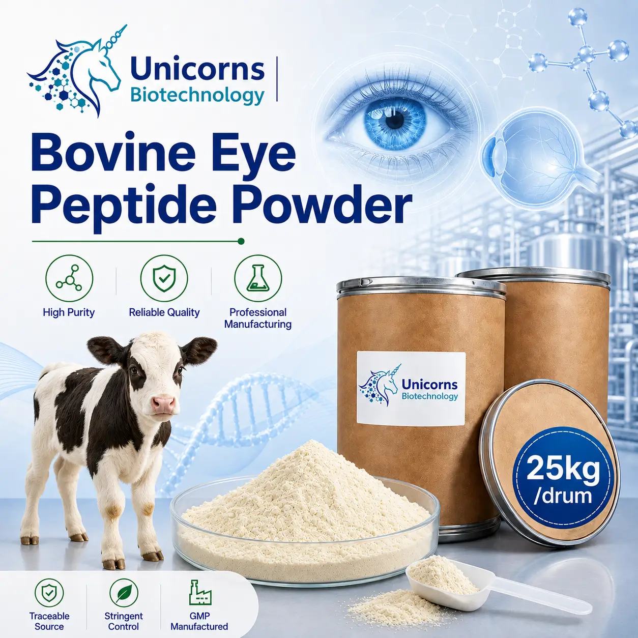 Bulk Bovine Eye Peptide Powder Manufacturer in China