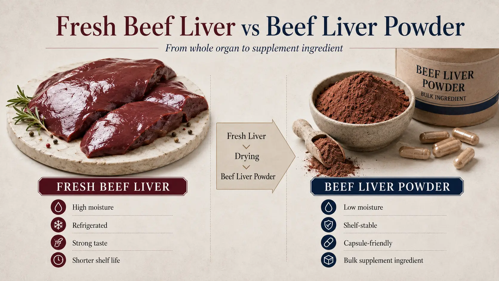 Fresh Beef Liver vs Beef Liver Powder