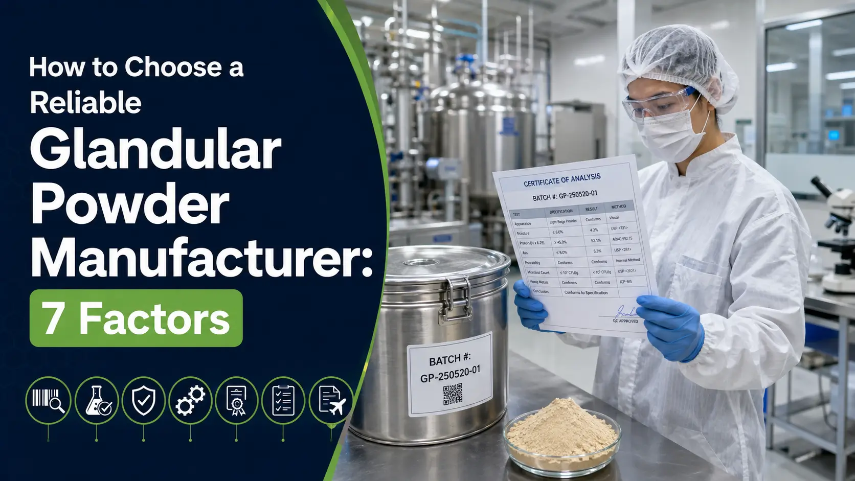 How to Choose a Reliable Glandular Powder Manufacturer