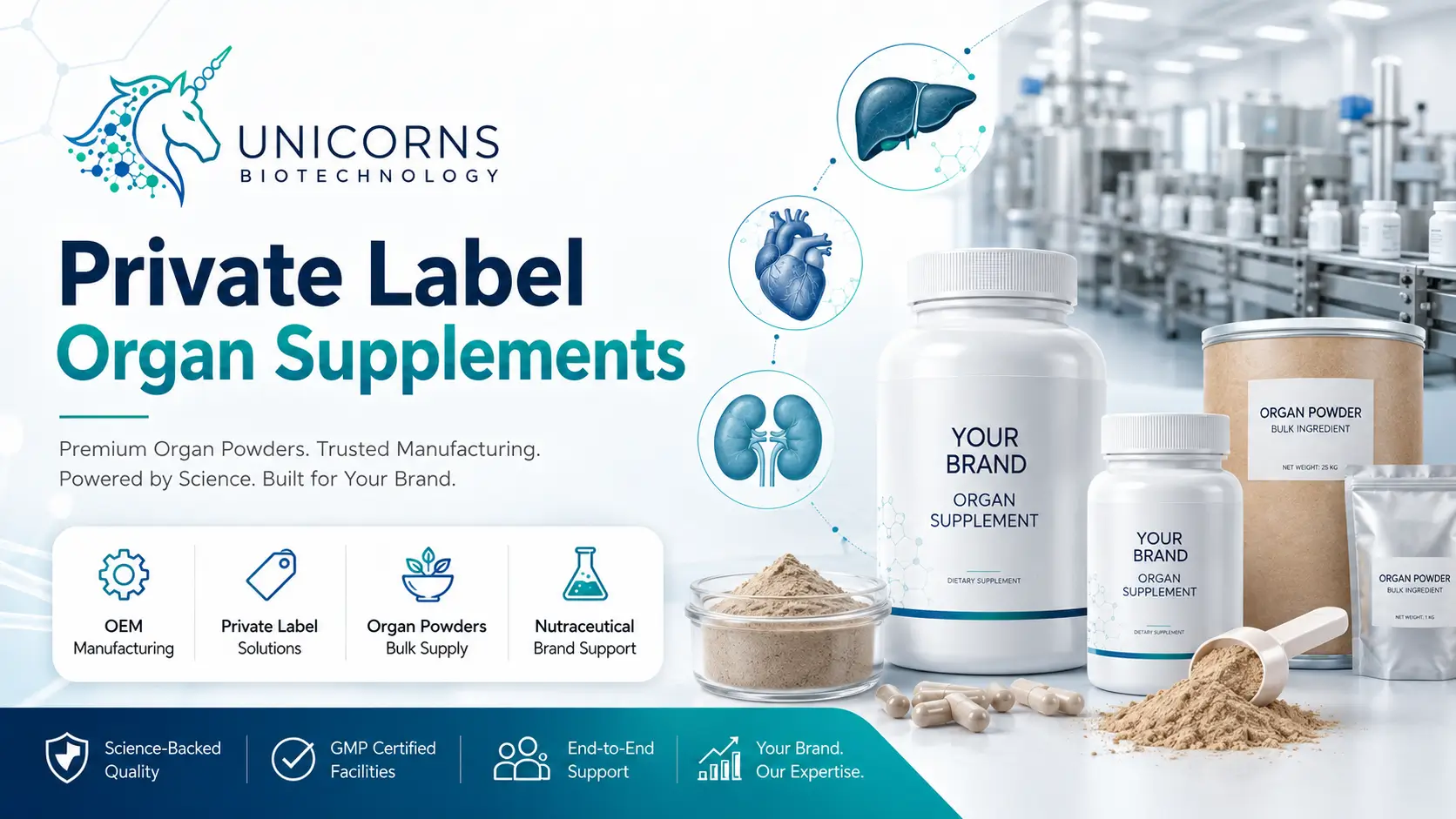 Private Label Organ Supplements with OEM Services